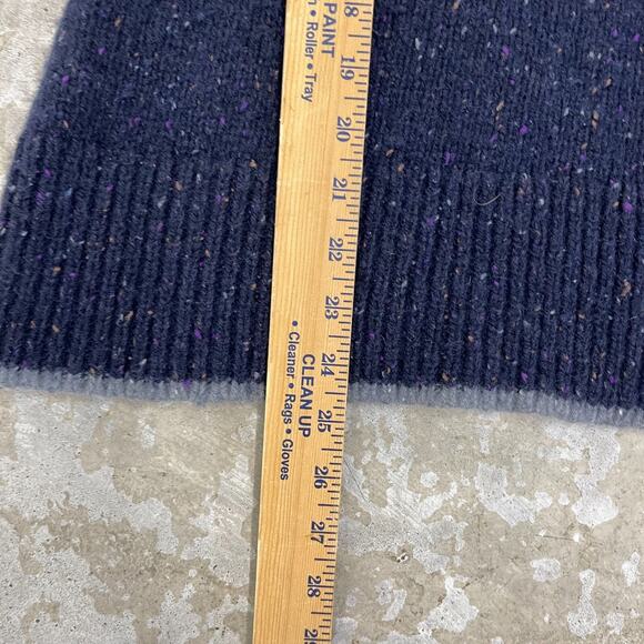 Patagonia Ranchito Hoodie Womens M Blue Flecked Knit Henley Sweater Pullover - Picture 9 of 14